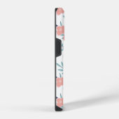 Rosa Blume und Blätter iPhone Hülle (Rechte Seite)