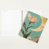 Rosa Blume und Crescent Moon Planer (Anzeige)