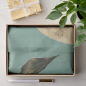 Rosa Blume und Crescent Moon Seidenpapier (Geschenk)