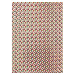 Rosa Blume und Gold auf Tan Strips Tischdecke