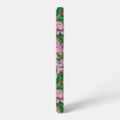 Rosa Blume und Goldflossen Samsung Galaxy Hülle (Linke Seite)