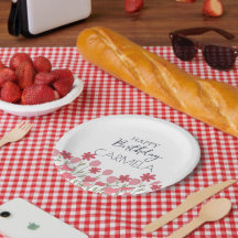 Rosa Blume und Herz Geburtstagsparty