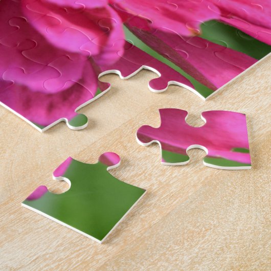 Rosa Blume und Hummel Puzzle (Seite)