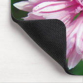 Rosa Blume und Insekten Mousepad (Ecke)