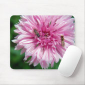 Rosa Blume und Insekten Mousepad (Mit Mouse)
