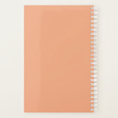 Rosa Blume und Libellen Planer (Rückseite)