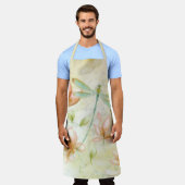 Rosa Blume und Libellen Schürze (Getragen)