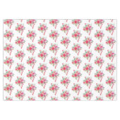 Rosa Blume und Libellen Tischdecke (Vorderseite (Horizontal))