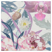 Rosa Blume und Orchideen Stoff (Nahaufnahme)