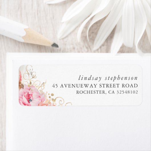 Rosa Blume und Pampas Grass Fall (Insitu)