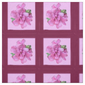 Rosa Blume und Quadrat Stoff (Muster)