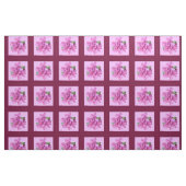 Rosa Blume und Quadrat Stoff (Fat Quarter (45,7 x 55,9 cm))