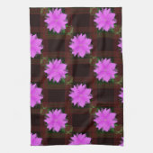 Rosa Blume und rote Zellen. Küchentücher (Vertikal)