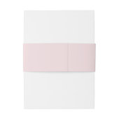 Rosa Blume und Signalleuchten Einladungsbanderole (Rückseitenbeispiel)