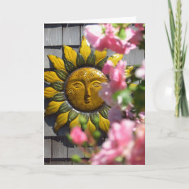 Rosa Blume und Sonne - Martha's Vineyard Karte