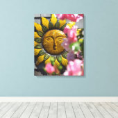 Rosa Blume und Sonne - Martha's Vineyard Leinwanddruck (Insitu (Holzboden))