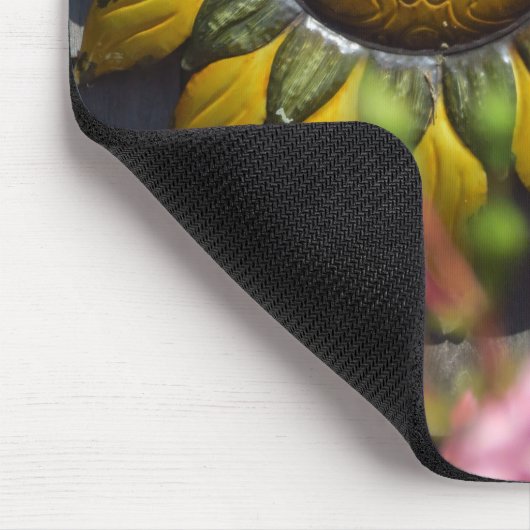 Rosa Blume und Sonne - Martha's Vineyard Mousepad (Ecke)