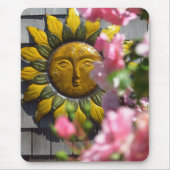 Rosa Blume und Sonne - Martha's Vineyard Mousepad (Vorne)