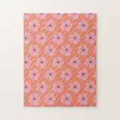 Rosa Blume und Streifen Jigsaw Puzzle (Vertikal)