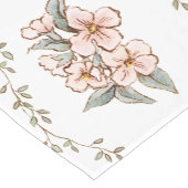 Rosa Blume und Wein | SHABBY CHIC Kurzer Tischläufer (Ecke)
