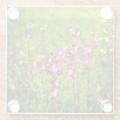 Rosa Blume Untersetzer (Rückseite)