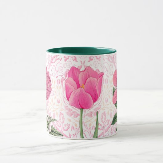 Rosa Blume Vintager Stil Tasse Cup (Zentrum)