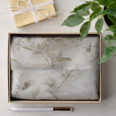 Rosa-Blume Vintages Notenblatt Ephemere Seidenpapier (Geschenk)