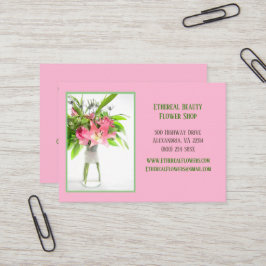 Rosa Blume Visitenkarte