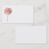 Rosa Blume Visitenkarte (Vorne/Hinten)