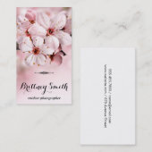 Rosa Blume Visitenkarte (Vorne/Hinten)