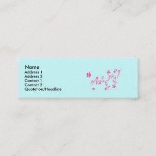 Rosa Blume Visitenkarte