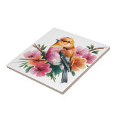 Rosa Blume Vogel Fliese (Seite)
