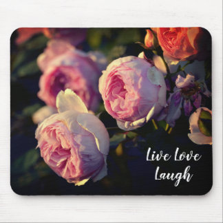 Rosa Blume vom Garten Mousepad