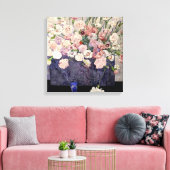 Rosa Blume von Mackintosh Leinwanddruck (Insitu (Wohnzimmer))