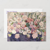 Rosa Blume von Mackintosh - Postkarte (Vorne/Hinten)