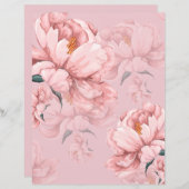 Rosa Blume Wandpapier. (Vorne/Hinten)