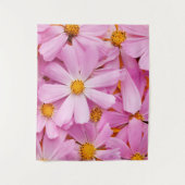 Rosa Blume Wandteppich (Vorderseite)