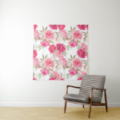 Rosa Blume Wandteppich (Beispiel (Horizontal))