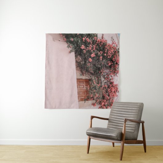 Rosa Blume Wandteppich (Beispiel (Horizontal))
