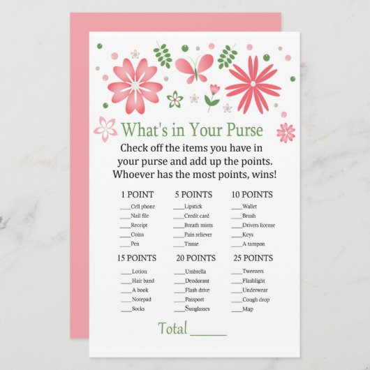 Rosa Blume Was ist in deinem Handyspiel? (Vorne/Hinten)