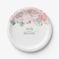 Rosa Blume Wasserfarbe Wasserfarbe Hochzeit