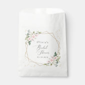 Rosa Blume, weiße Blume, Boho, Brautparty Geschenktütchen (Vorderseite)