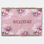 Rosa Blume - Willkommen im Hintergrund Decke (Vorderseite)