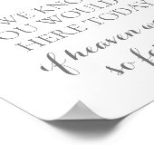 Rosa Blume wir wissen, dass Sie heute hier sein wü Poster (Ecke)