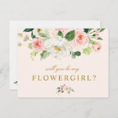 Rosa Blume wird meine Blumenkarte sein Einladungspostkarte (Vorne/Hinten)