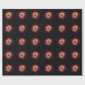 Rosa Blume Wrapping Paper Geschenkpapier (Flach)