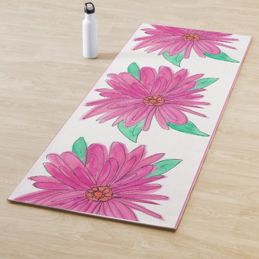 Rosa Blume Yoga Mat Yogamatte (Beispiel)