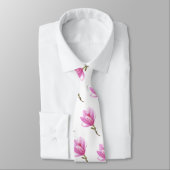 Rosa Blume Zeichnend Krawatte (Gebunden)