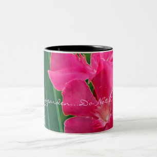 Rosa Blume Zweifarbige Tasse