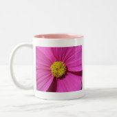 Rosa Blume Zweifarbige Tasse (Links)